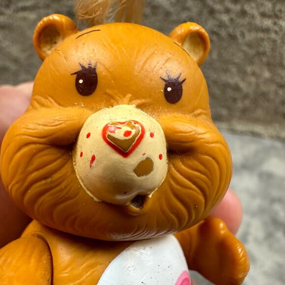 Kenner Care Bears Tenderheart Posable Vintage 1983 Original Action Figure - Picture 4 of 7